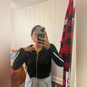 Misguided cropped zip up